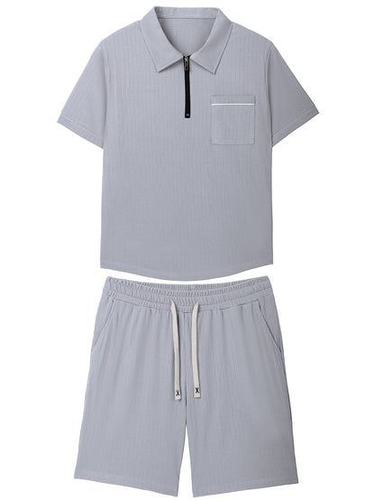 Men's Collar Polo Shirt | Zip