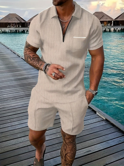 Men's Collar Polo Shirt | Zip