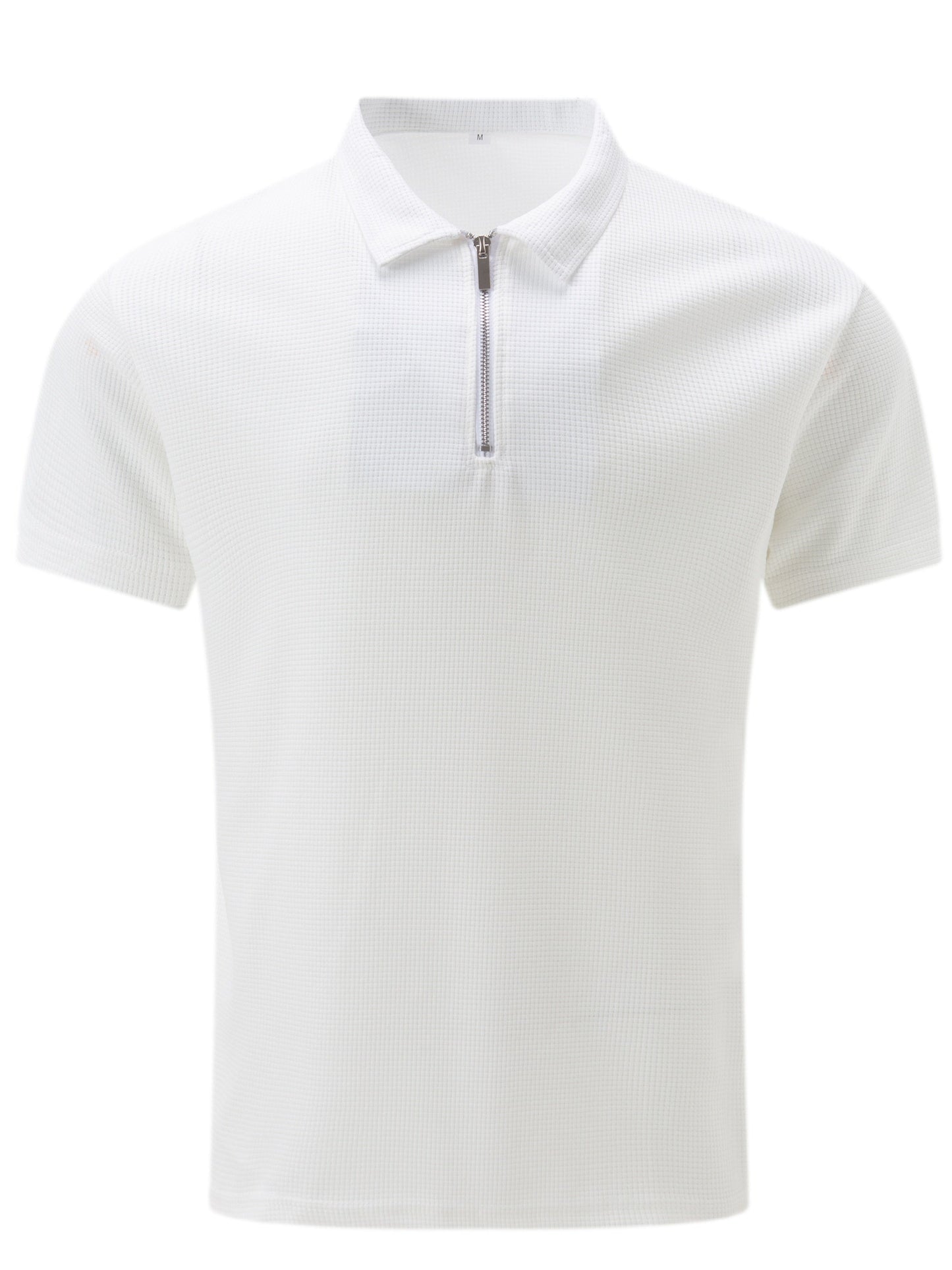 Men's Zip Neck Polo | Short Sleeve