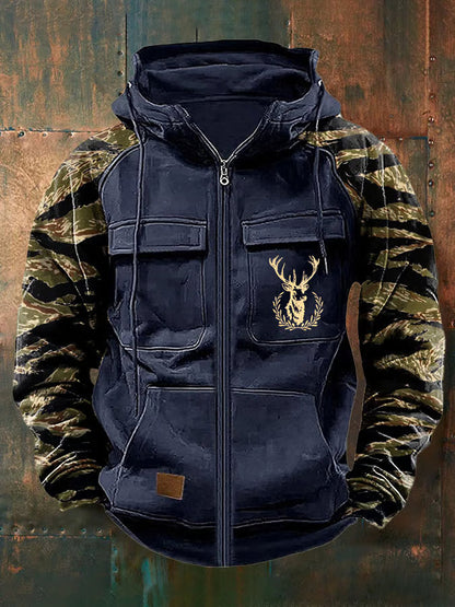 Men's Camo Utility Hoodie | Zip Up