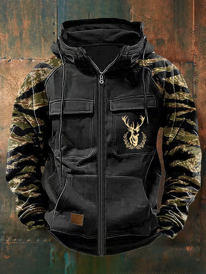 Men's Camo Utility Hoodie | Zip Up