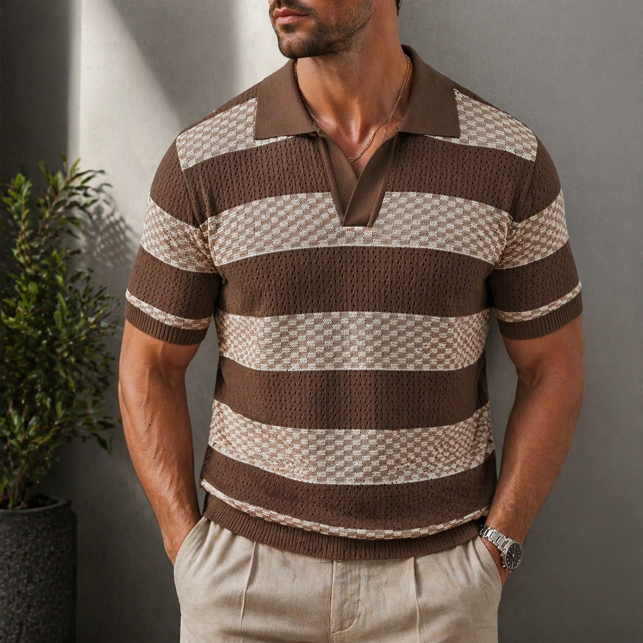Osric Textured Polo Shirt | Short Sleeve