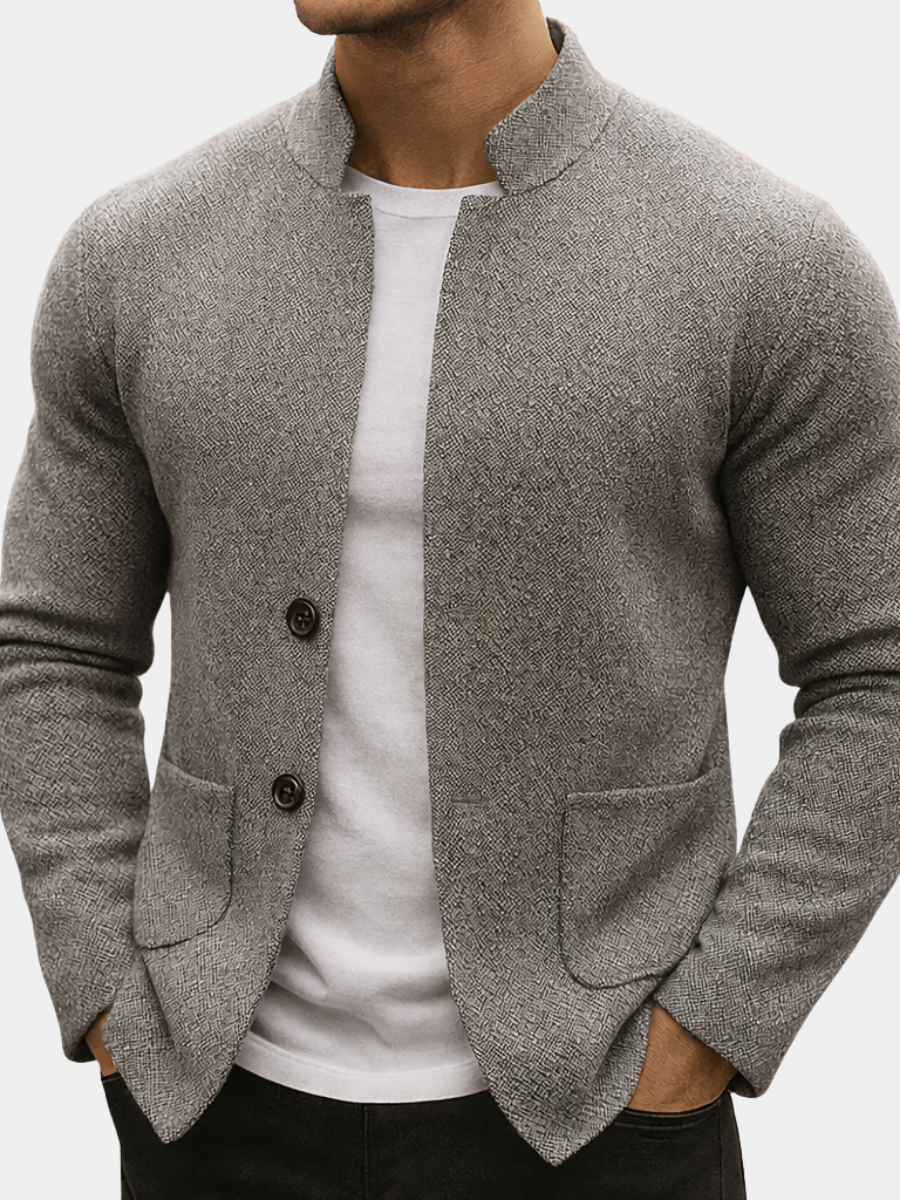 Quentin Sweater | Mandarin Collar