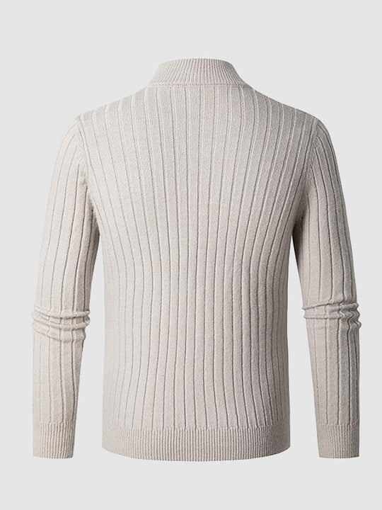 Rodney | Mock Turtleneck Quarter Zip Jumper