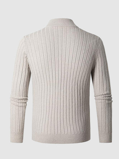 Rodney | Mock Turtleneck Quarter Zip Jumper