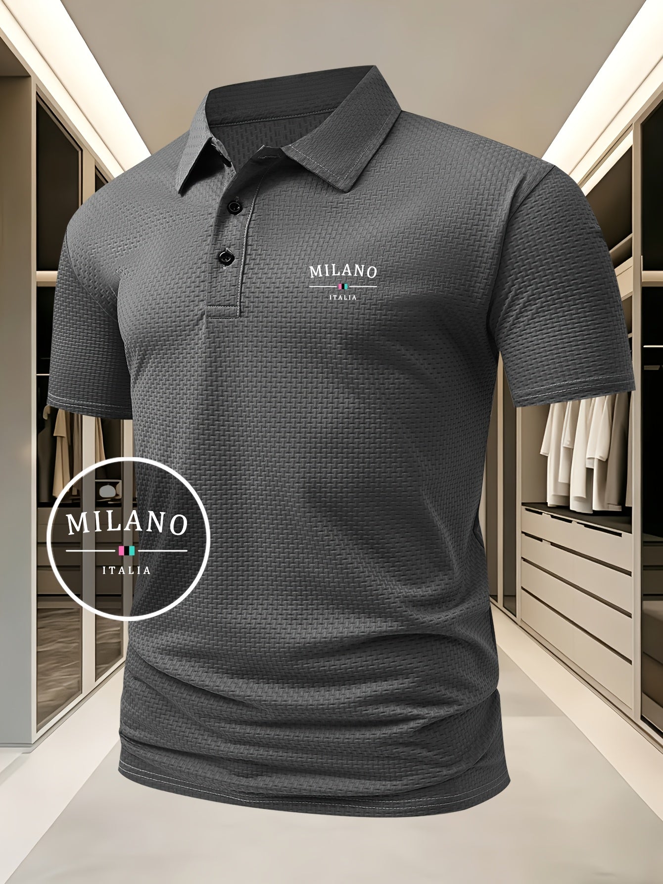 Silas Polo Shirt | Geometric